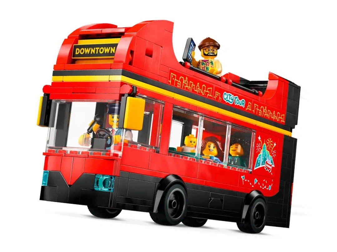 LEGO City 60407 Červený dvoupodlažní vyhlídkový autobus