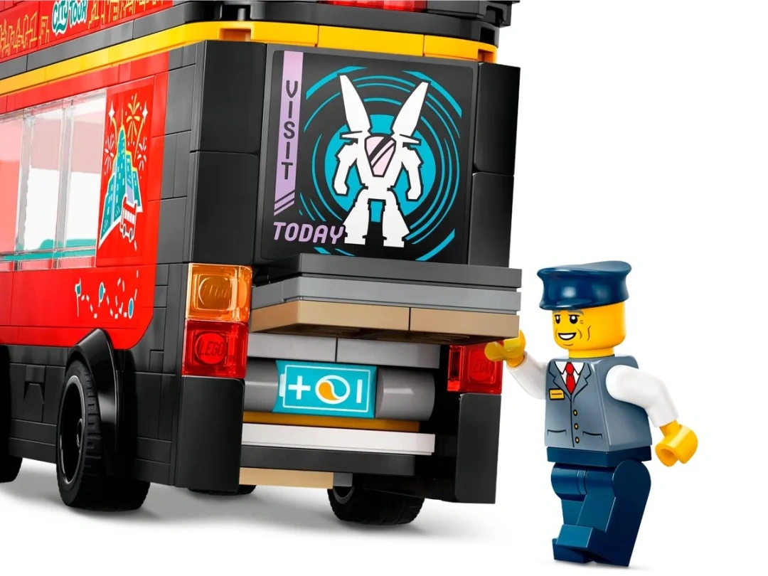 LEGO City 60407 Červený dvoupodlažní vyhlídkový autobus