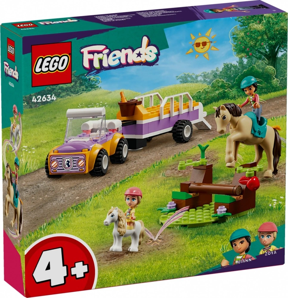 LEGO Friends 42634 Přívěs s koněm a poníkem