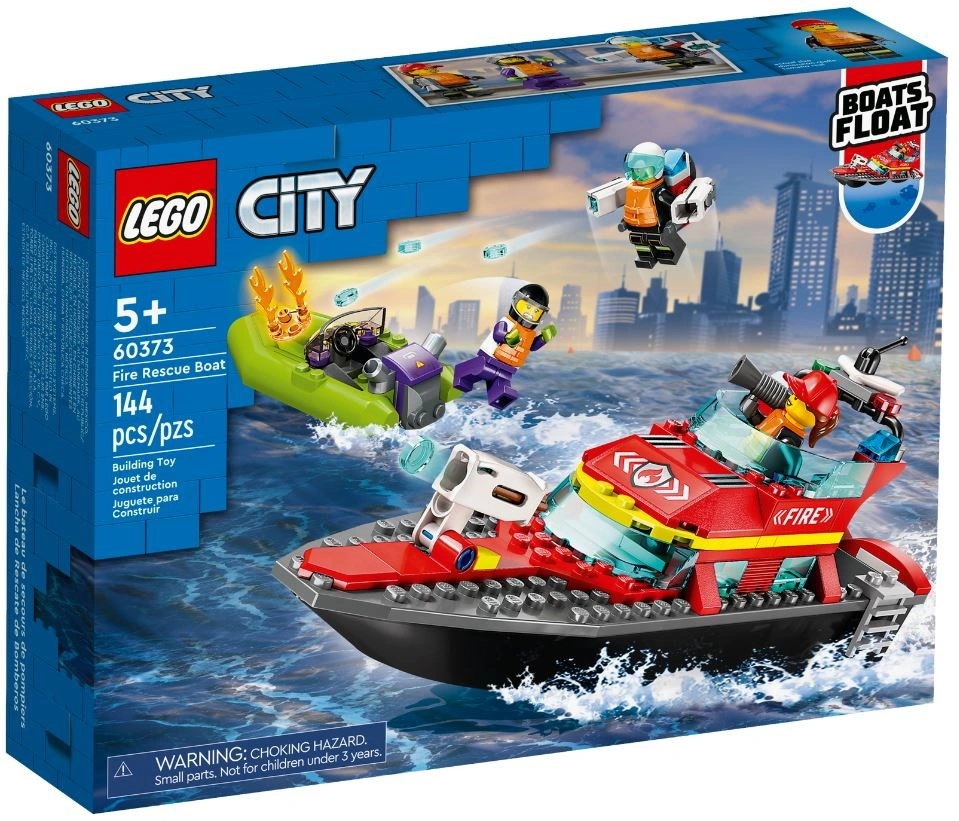 LEGO City 60373 Hasičská záchranná loď a člun