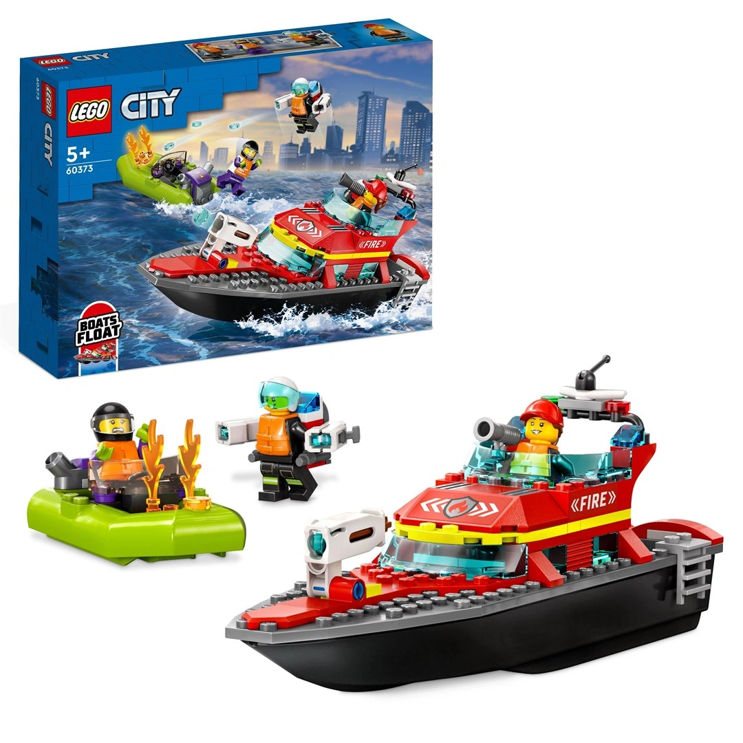 LEGO City 60373 Hasičská záchranná loď a člun