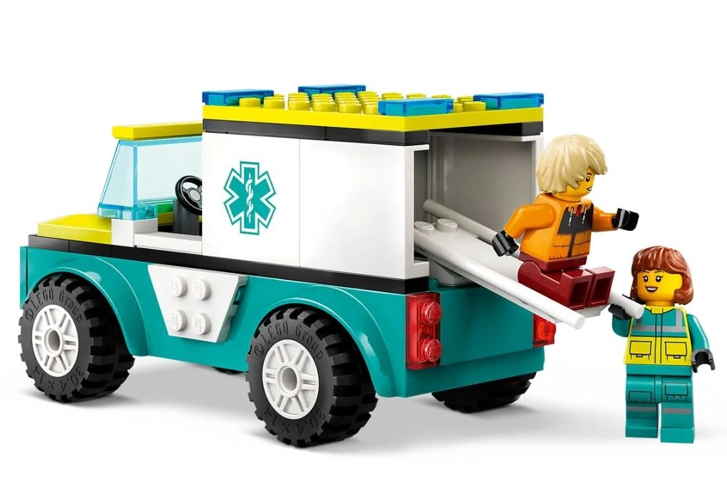 LEGO City 60403 Sanitka a snowboardista