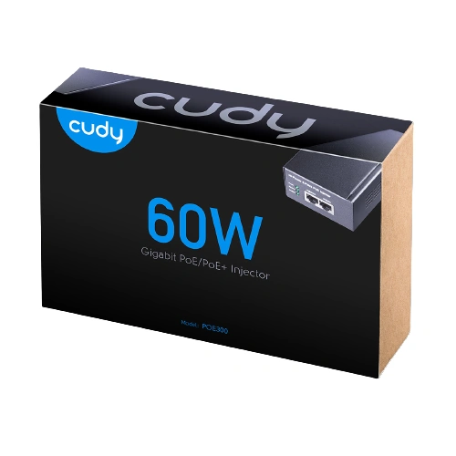 Napájení PoE+ 60W Gigabitový injektor POE300