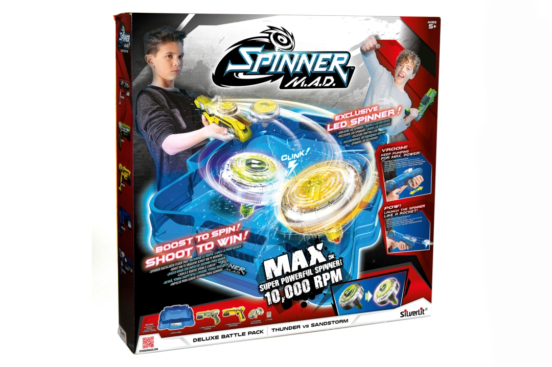 TWM 5dílný Spinner Mad Deluxe Yellow / Green Battle Pack