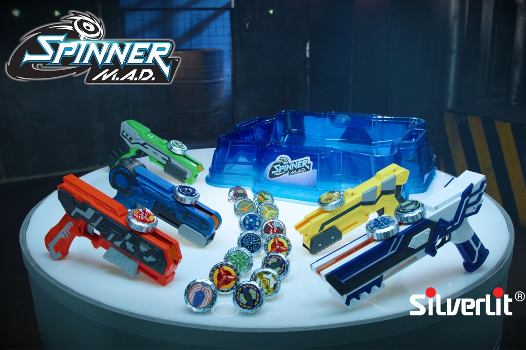 TWM 5dílný Spinner Mad Deluxe Yellow / Green Battle Pack