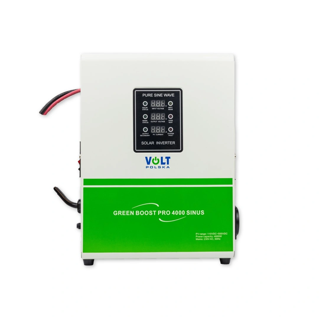 Volt Polska | GREEN BOOST PRO 4000 sinus bypass (MPPT 110-500VDC), solární regulátor pro přímý ohřev