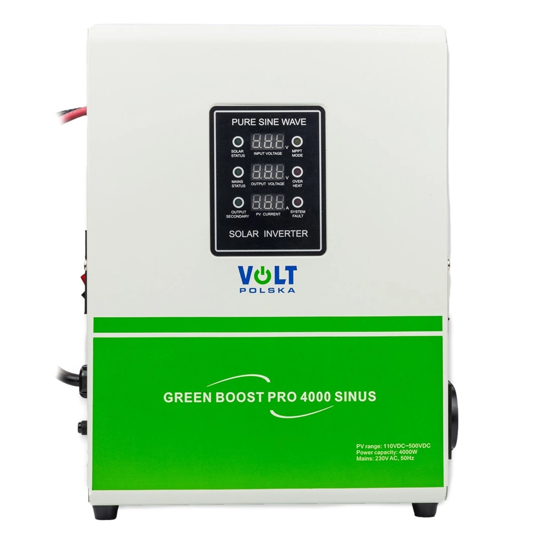 Volt Polska | GREEN BOOST PRO 4000 sinus bypass (MPPT 110-500VDC), solární regulátor pro přímý ohřev