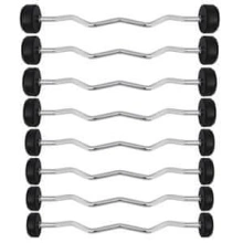 HMS GSL25 fixed barbell/rubber broken bar 25 kg