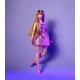 Mattel Barbie Looks Brunetka v růžových mini šatech HRM16