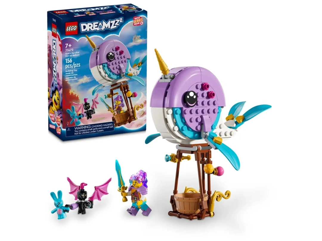 LEGO DREAMZzz 71472 Izzie a její horkovzdušný balón ​ve tvaru narvala