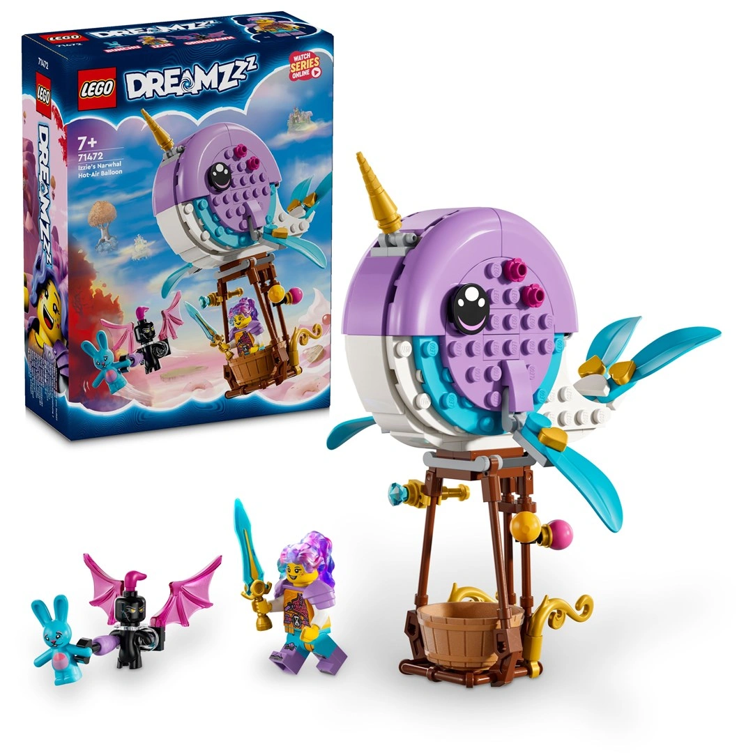 LEGO DREAMZzz 71472 Izzie a její horkovzdušný balón ​ve tvaru narvala