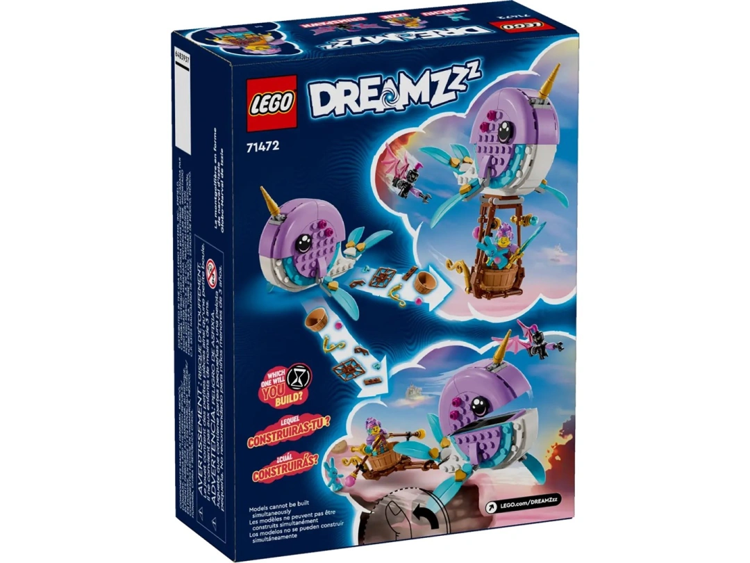 LEGO DREAMZzz 71472 Izzie a její horkovzdušný balón ​ve tvaru narvala