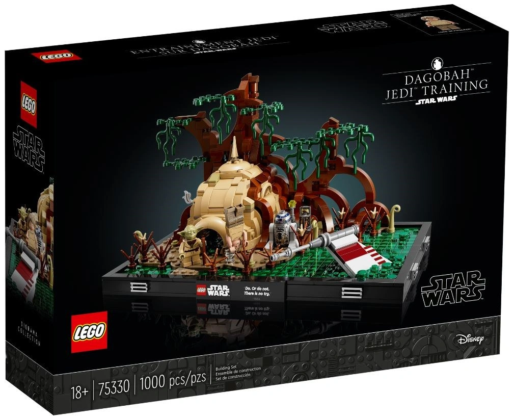 LEGO Star Wars 75330 Jediský trénink na planetě Dagobah diorama