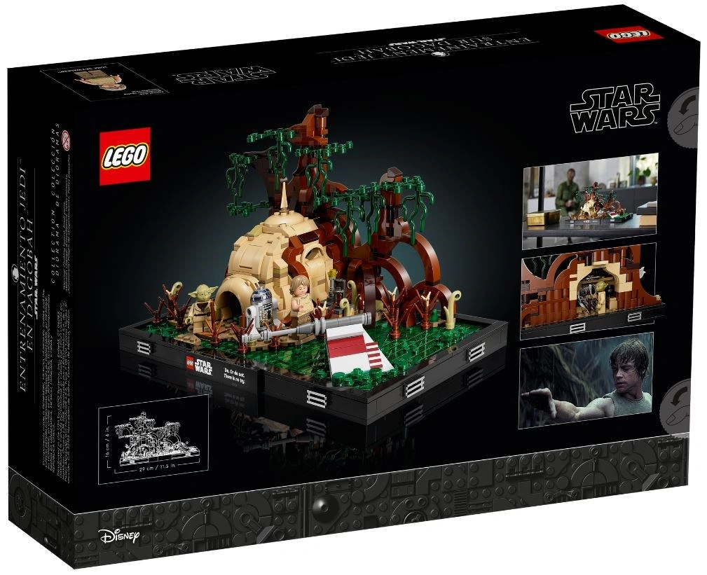 LEGO Star Wars 75330 Jediský trénink na planetě Dagobah diorama