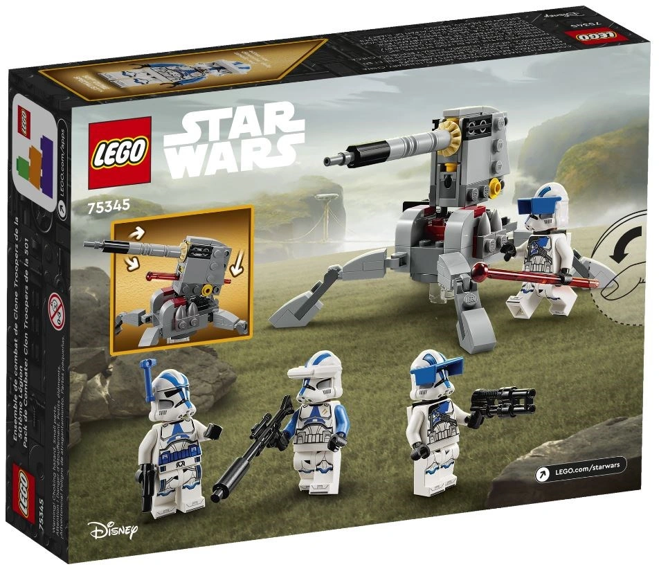 LEGO Star Wars 75345 Bitevní balíček klonovaných vojáků z 501. legie