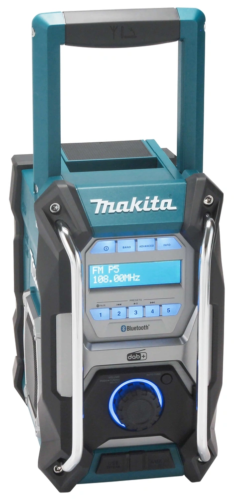 Makita AKU rádio DAB s Bluetooth, Li-ion CXT, LXT, XGT,12V-40V, bez aku Z (MR004GZ)