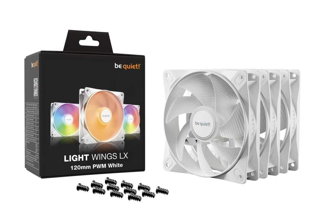 be quiet! LIGHT WINGS LX 120mm PWM 3-Pack White