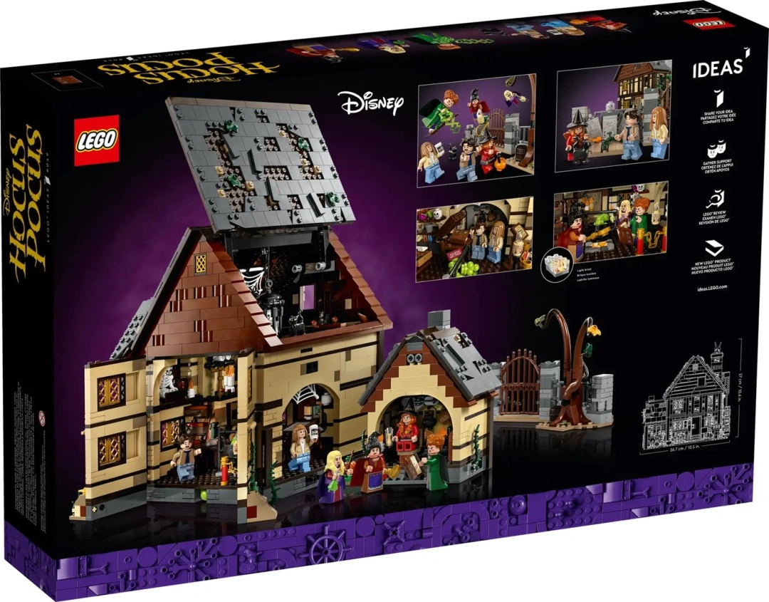 LEGO IDEAS 21341 Disney Hocus Pocus - Chata sester Sandersonových