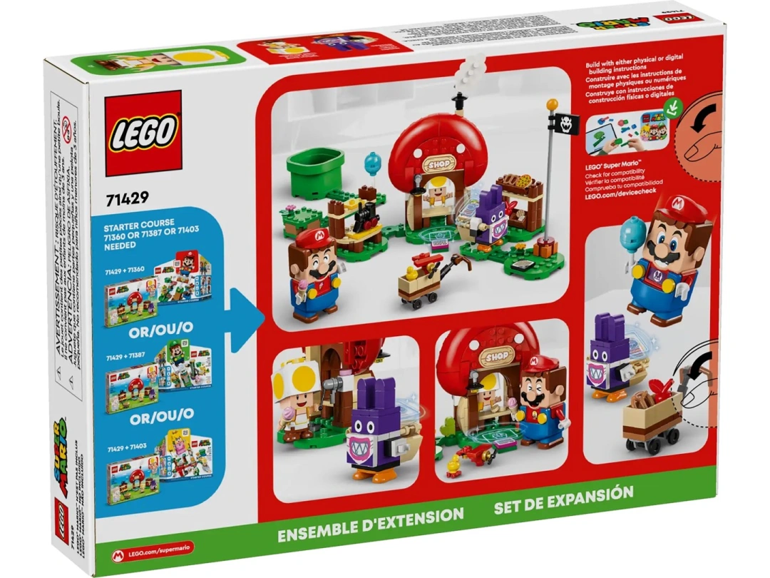 LEGO Super Mario 71429 Nabbit v Toadově obchůdku – rozšiřující set