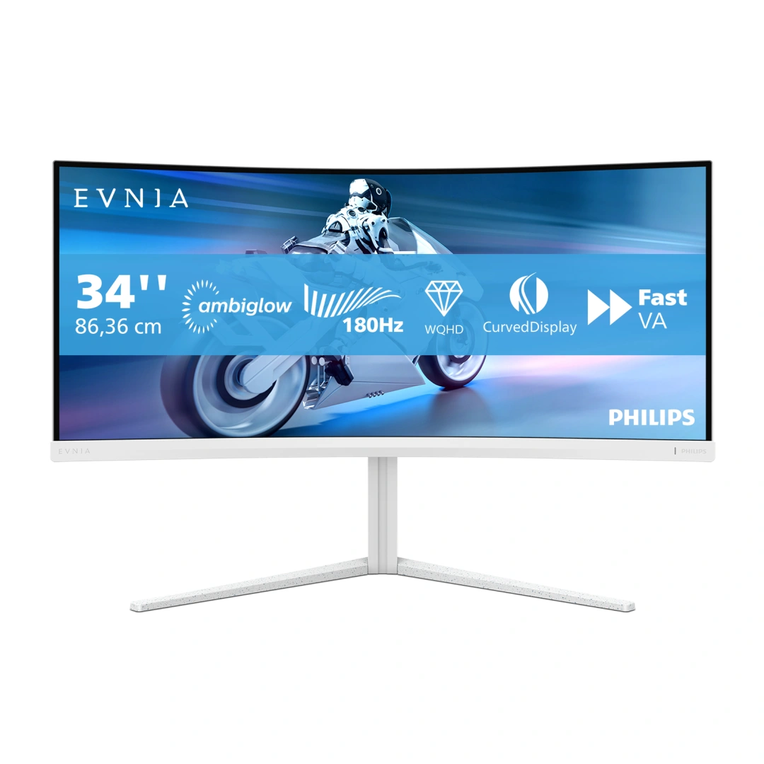 Philips 86,4cm (34,0") 34M2C5501A 21:09 2xHDMI+DP+USB Curved