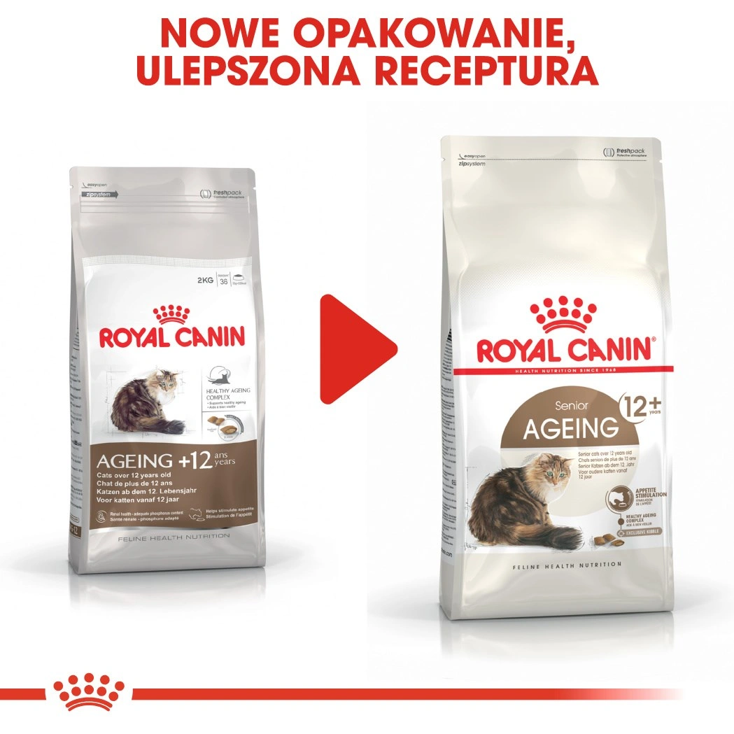 Royal Canin Senior Ageing 12+ suché krmivo pro kočky 2 kg