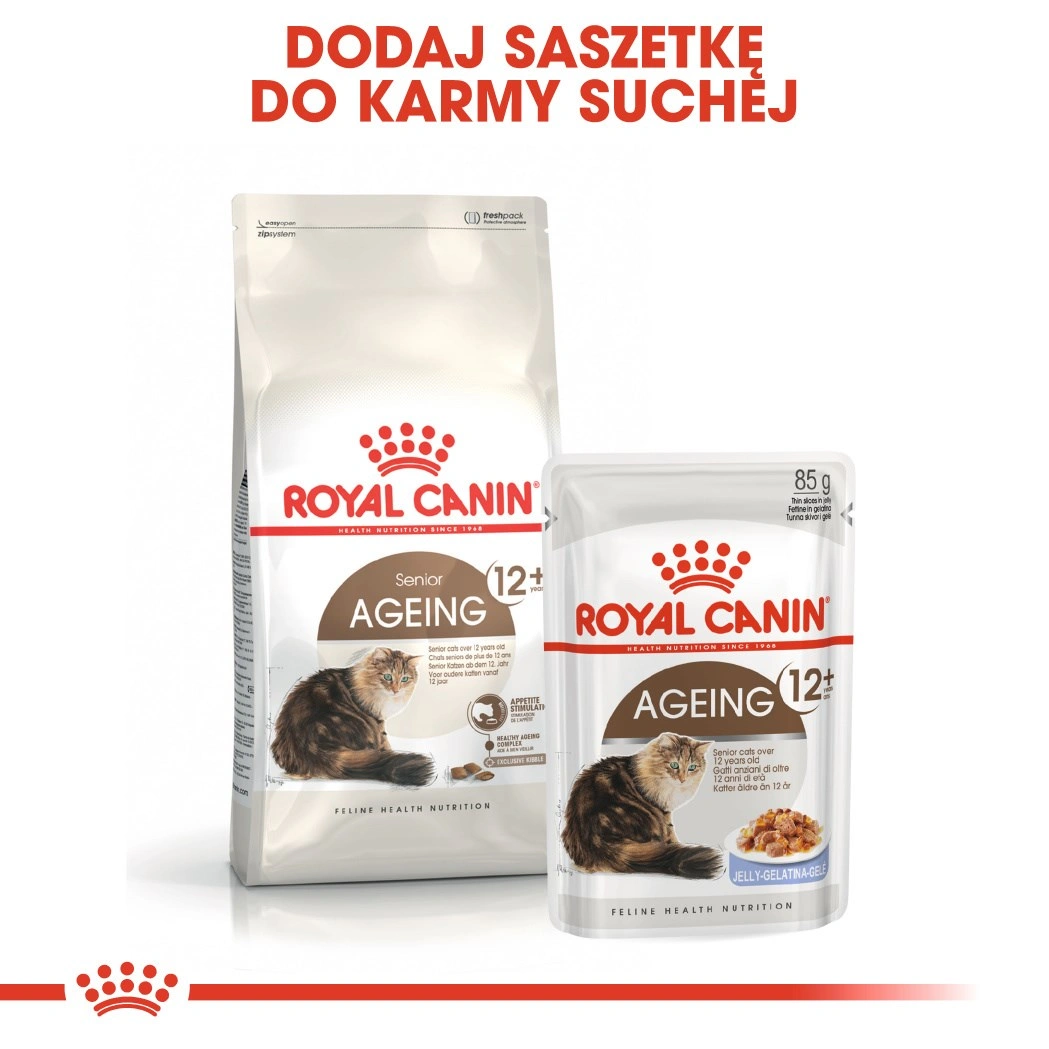 Royal Canin Senior Ageing 12+ suché krmivo pro kočky 2 kg