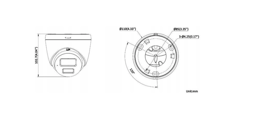 Kamera IP HIKVISION DS-2CD1367G2H-LIU(2.8mm)