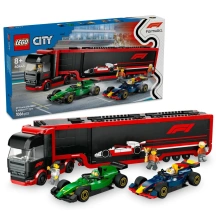 LEGO City 60445 Kamion F1 s vozy F1 RB20 a AMR24