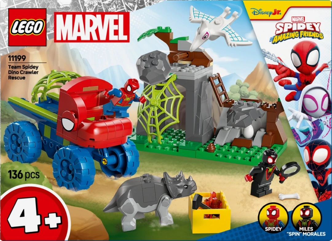 LEGO Marvel 11199 Spideyho tým a záchrana dinosaurů s truckem