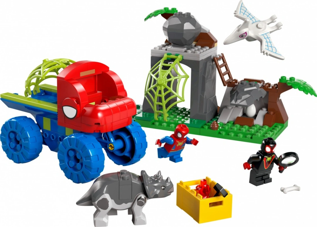 LEGO Marvel 11199 Spideyho tým a záchrana dinosaurů s truckem