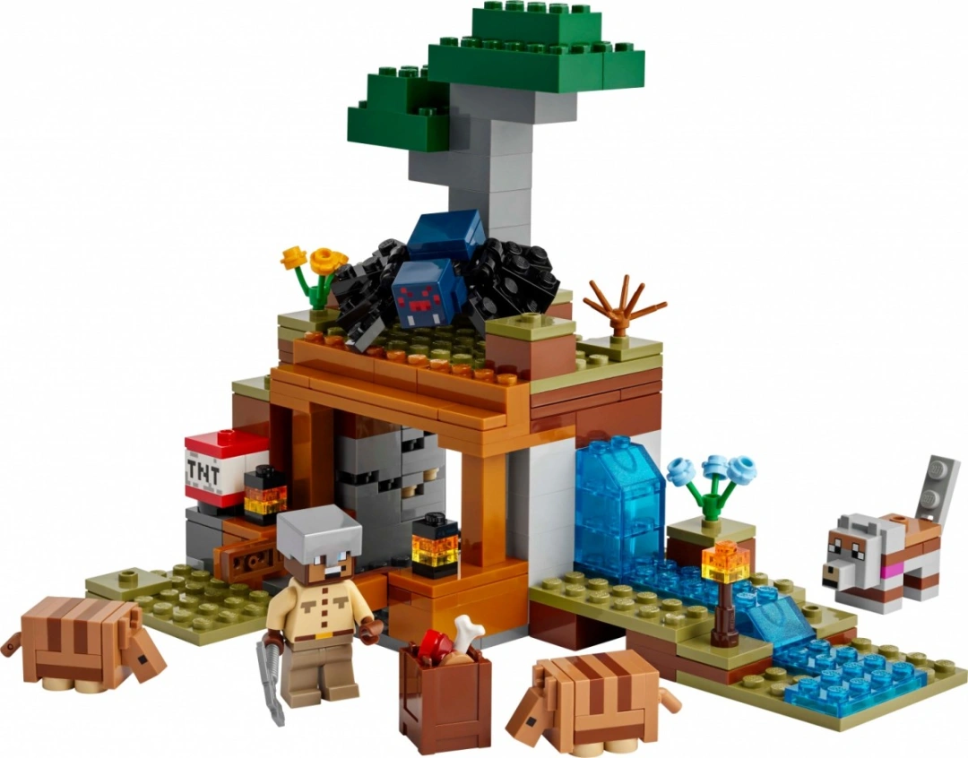 LEGO Minecraft 21269 Výprava do dolu a pásovec