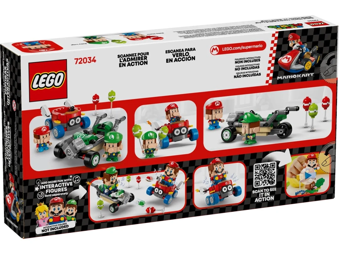 LEGO Super Mario 72034 Mario Kart – Baby Mario vs. Baby Luigi