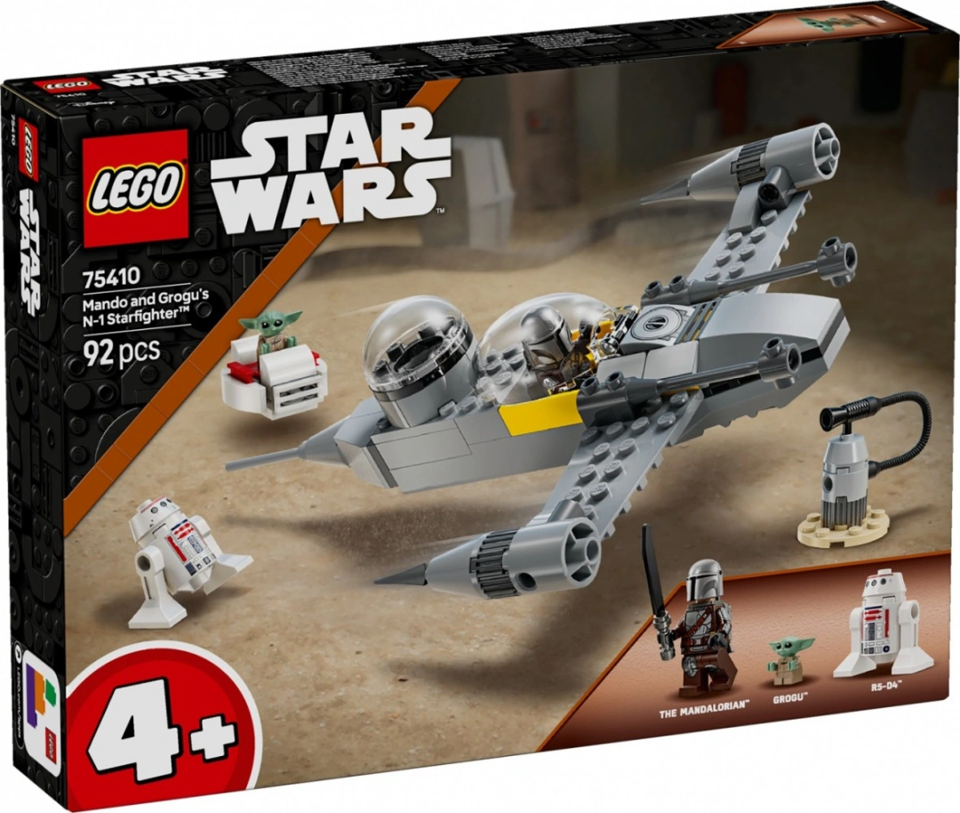 LEGO Star Wars 75410 Mando, Grogu a stíhačka N-1 Starfighter