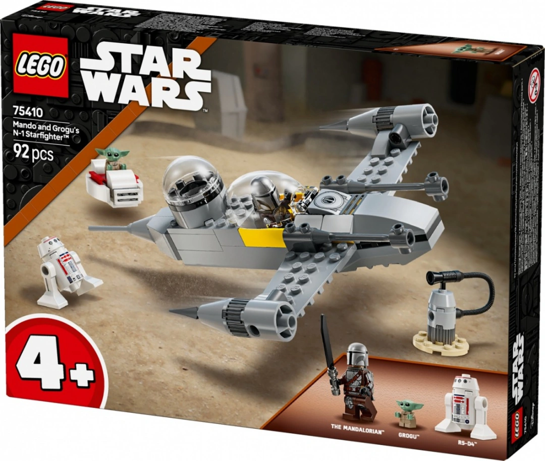 LEGO Star Wars 75410 Mando, Grogu a stíhačka N-1 Starfighter