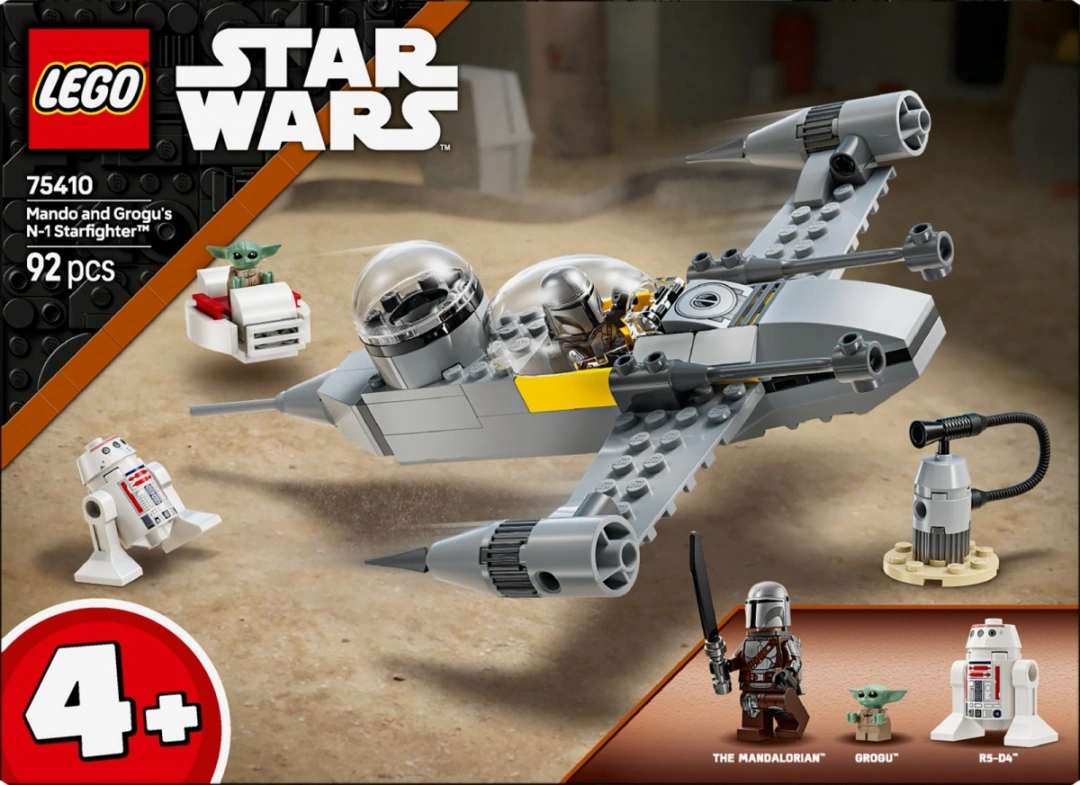 LEGO Star Wars 75410 Mando, Grogu a stíhačka N-1 Starfighter