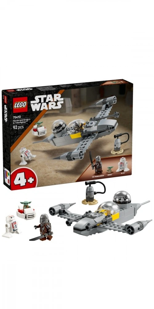 LEGO Star Wars 75410 Mando, Grogu a stíhačka N-1 Starfighter