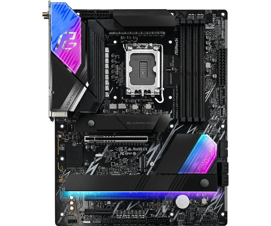 ASRock Z890 Lightning WiFi / Intel Z890 / LGA1851 / 4x DDR5 / 4x M.2 / HDMI / 2x Thunderbolt 4 / WiF