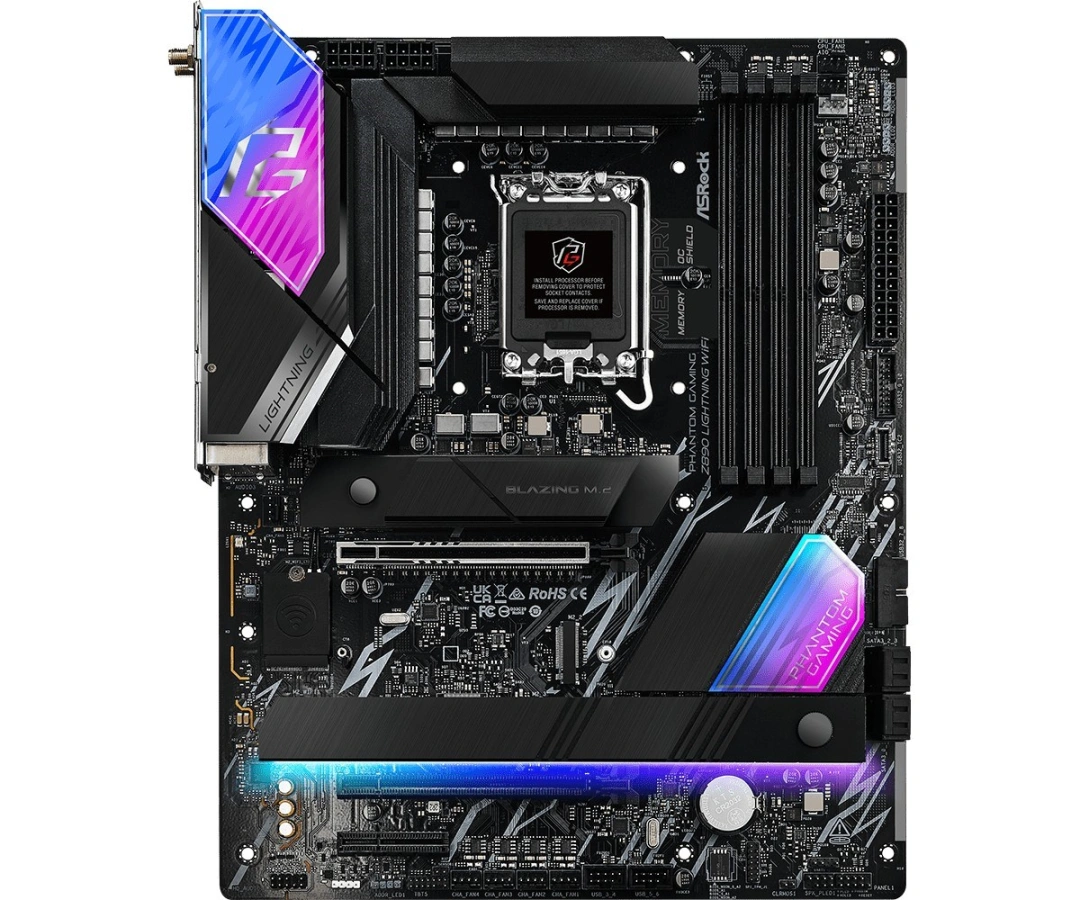 ASRock Z890 Lightning WiFi / Intel Z890 / LGA1851 / 4x DDR5 / 4x M.2 / HDMI / 2x Thunderbolt 4 / WiF