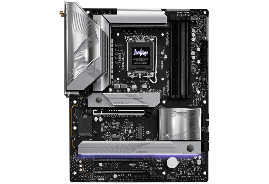 ASRock Z890 Livemixer WiFi / Intel Z890 / LGA1851 / 4x DDR5 / 4x M.2 / HDMI / 2x Thunderbolt 4 / WiF