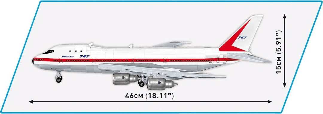 Cobi 26609 Boeing 747 First Flight 1969, 1:144, 1051 k