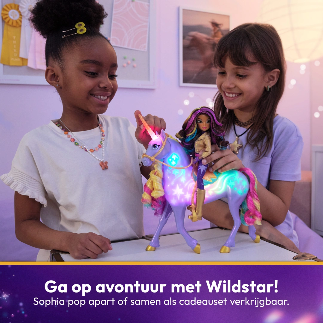 Spin Master Unicorn Academy Světelný jednorožec Wildstar 28 cm