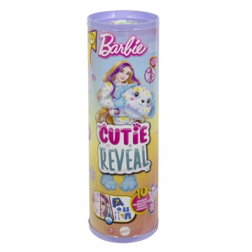 Mattel Panenka Barbie Cutie Reveal Barbie barevné sny dalmatin, doplňky s 10 překvapeními HRK37