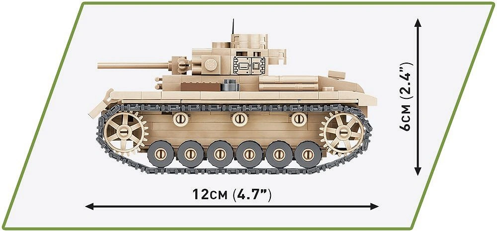 Cobi 2712 II WW Panzer III Ausf J, 1:48, 292 k