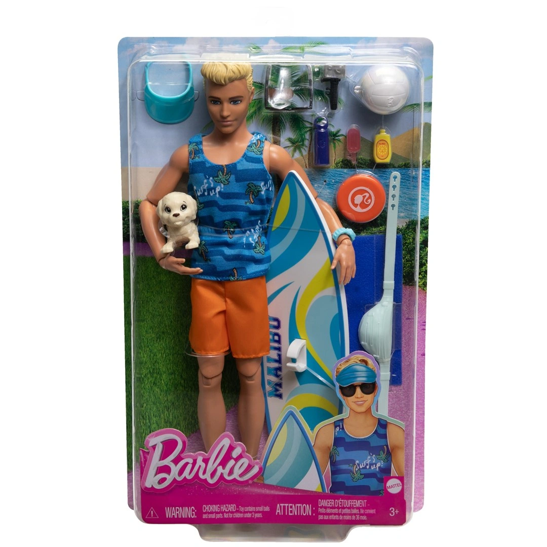 Mattel Barbie Ken surfař s doplňky HPT50