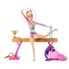 Mattel Barbie Gymnastka na kladině HRG52