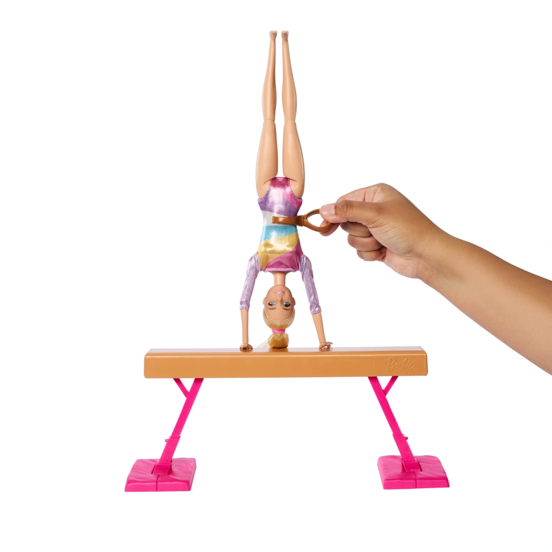 Mattel Barbie Gymnastka na kladině HRG52