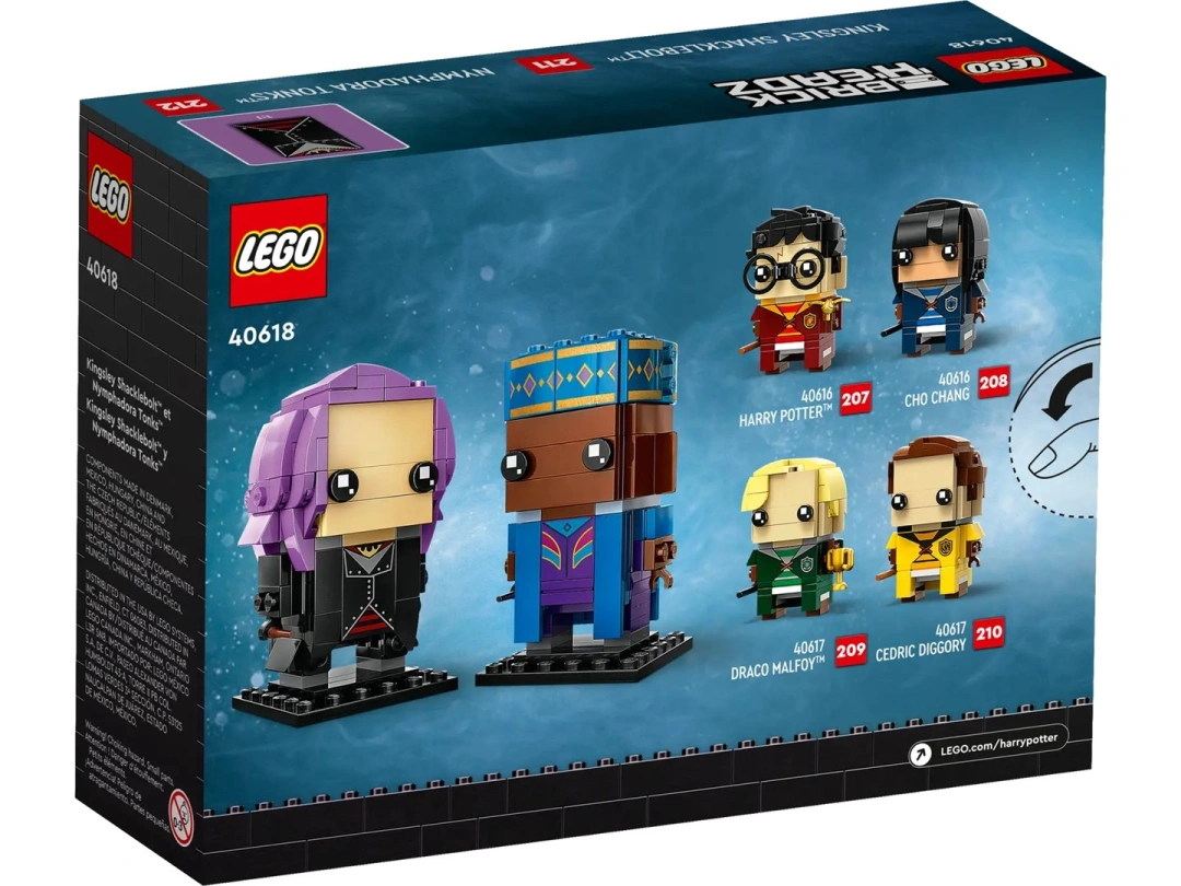 LEGO BRICKHEADZ HARRY POTTER 40618 KINGSLEY SHACKLEBOLT A NIMFADORA TONKS