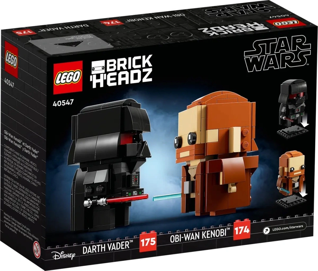 LEGO BRICKHEADZ STAR WARS 40547 Obi-Wan Kenobi a Darth Vader