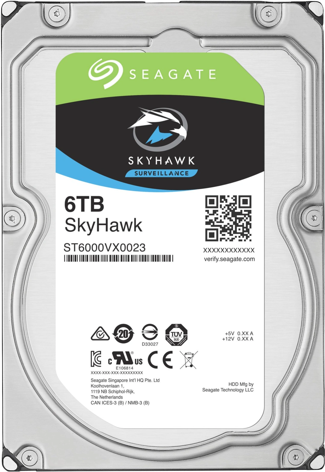 HDD 6TB Seagate SkyHawk 256MB 