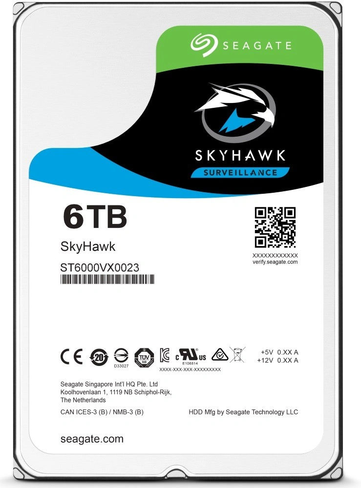 HDD 6TB Seagate SkyHawk 256MB 